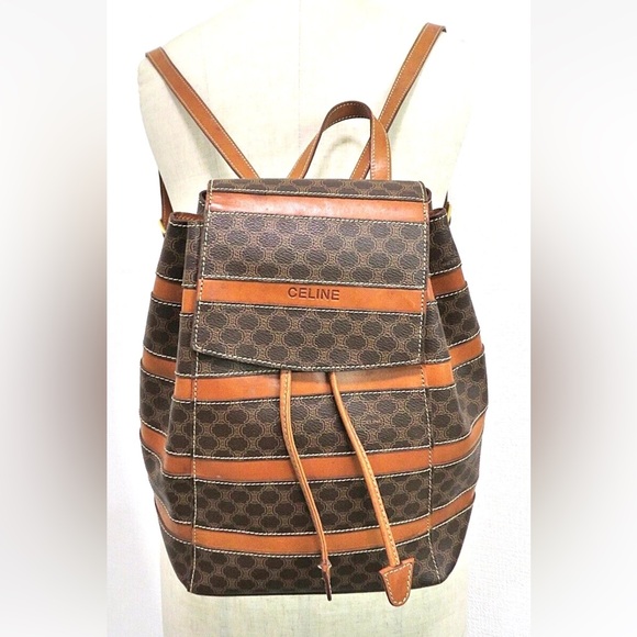 Celine Dual-Tone Leather Backpack